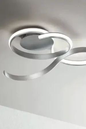 Compra Online Plafoniera per cucina led 3000k twist pc ondaluce silver dimmerabile