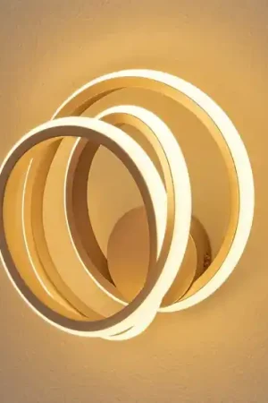 Promozione Ondaluce ap golden applique led moderna oro design moderna