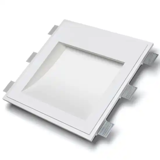 Ultimissimo Modello Lampada faro da incasso a parete di gesso cristaly led 16,5w 4000k pitturabile