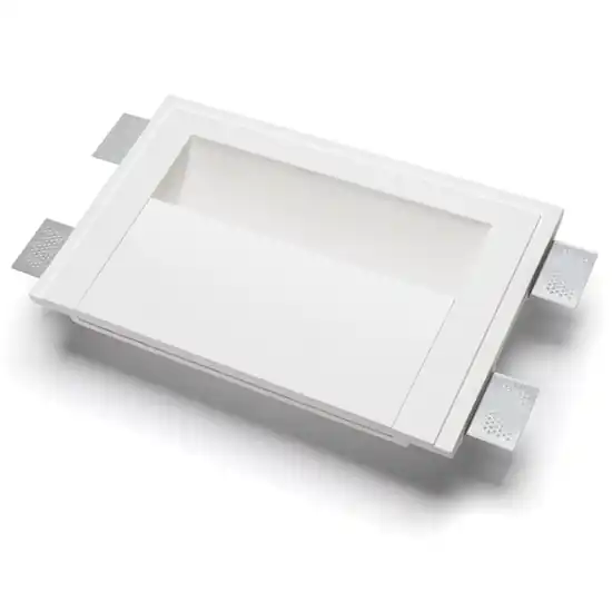 Applique in gesso led cristaly da incasso parete 21,5w 2700k bianca Prezzo Basso