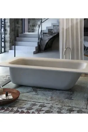 Offerta Lampo GLASS Concrete Bath vasca con piletta e struttura