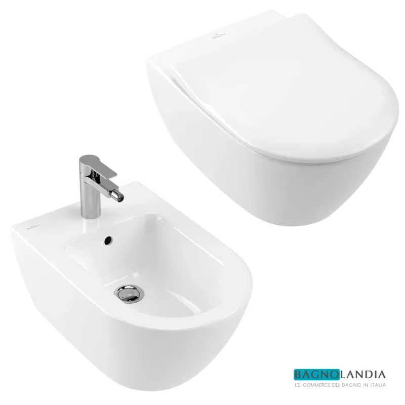 Offerta Lampo VILLEROY & BOCH Subway 2.0 set con Wc sospeso + Bidet + Copriwater