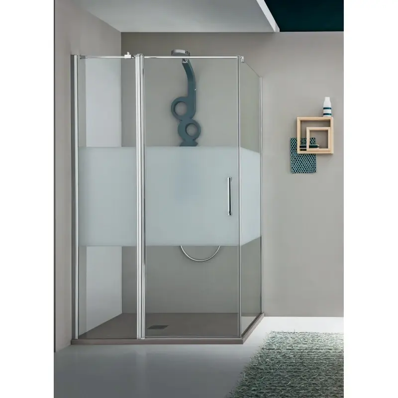 Pagamento Sicuro ARBLU Dedalo Angolo plus porta doccia battente