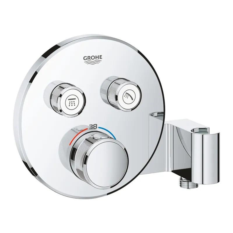 GROHE Grohtherm SmartControl termostatico doccia 2 vie tondo con supporto Popolare