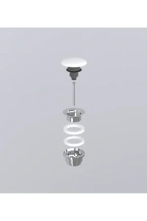 CERAMICA CIELO Piletta click clack CROMO e coperchio in ceramica Compra Oggi Stesso