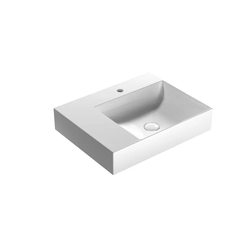 Solo Oggi CERAMICA GLOBO T-Edge lavabo con piano laterale