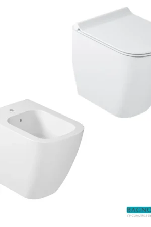 Solo Oggi GALASSIA Meg11 set Wc terra + Bidet + Sedile slim
