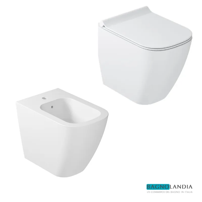 Solo Oggi GALASSIA Meg11 set Wc terra + Bidet + Sedile slim