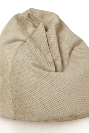 Offerta Limitata Fodera Di Pouf Sacco L - Velluto Testurizzato Dot