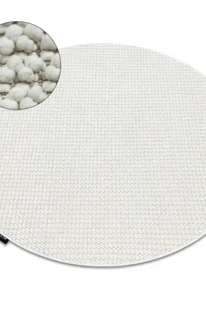 Vendita Finale Tappeto CASABLANCA LOOP Rotondo bianco bouclé, morbido - 2. SCELTA