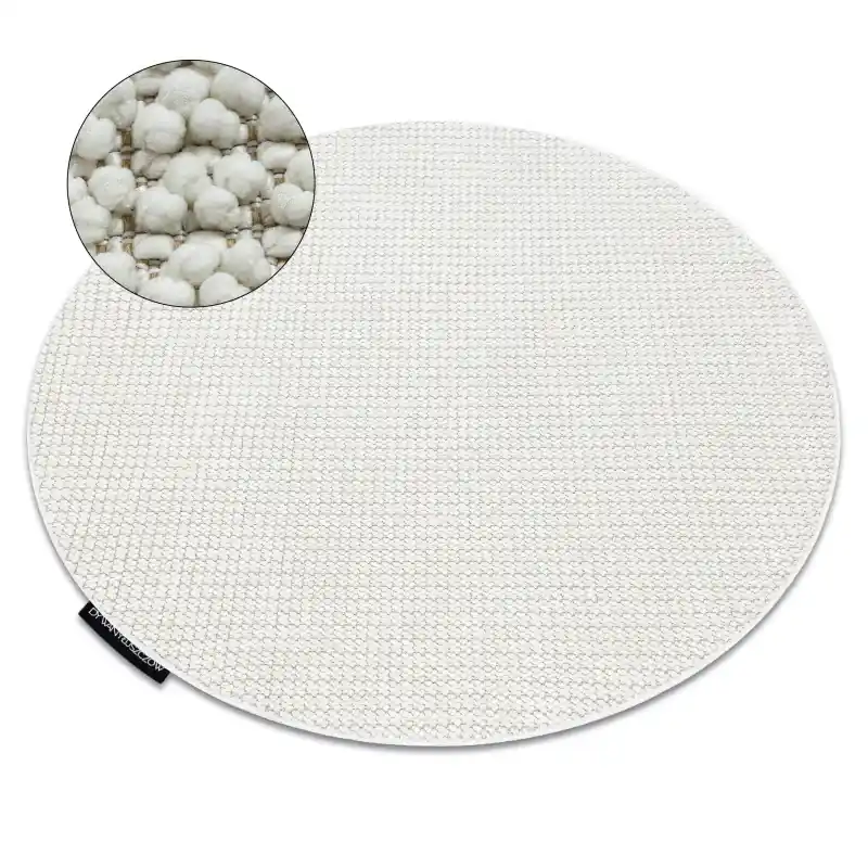 Vendita Finale Tappeto CASABLANCA LOOP Rotondo bianco bouclé, morbido - 2. SCELTA