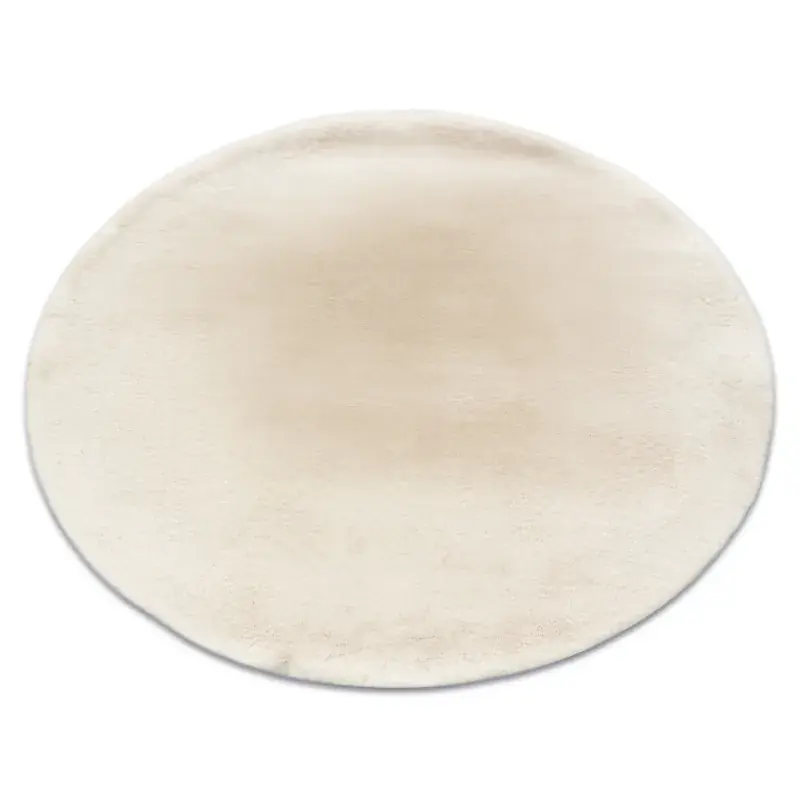 Acquista Ora Tappeto BUNNY Rotondo Avorio IMITAZIONE PELLICCIA CONIGLIO