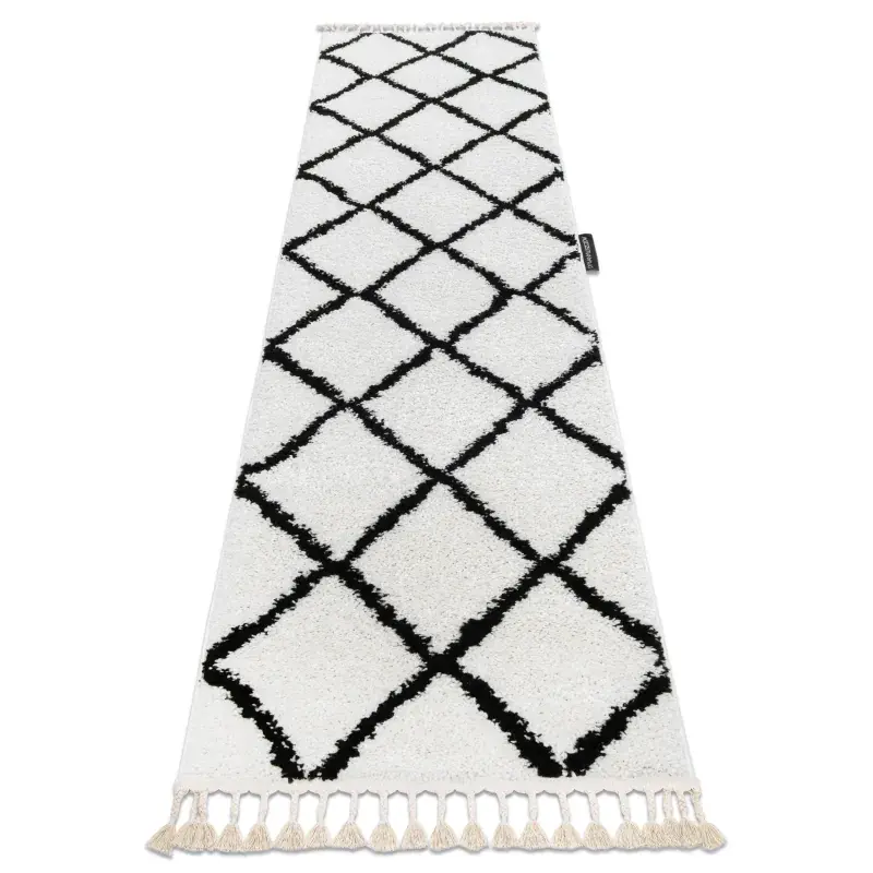 Tappeti, tappeti passatoie bianca BERBER CROSS bianca - per il soggiorno, la cucina, il corridoio Must-Have