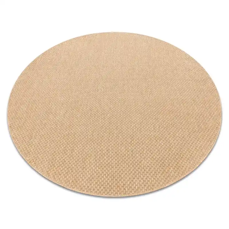 Tappeto TIMO 6272 cerchio SISAL all‘aperto beige scuro - PRODOTTO DI SECONDO GRADO Quantità Limitata
