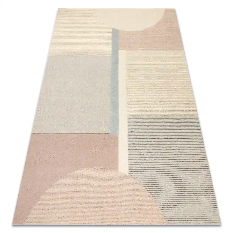 Compra Adesso Tappeto FLUX 461.1.AE990 lana OSTA - Geometrico, strutturato, stile loft crema / beige