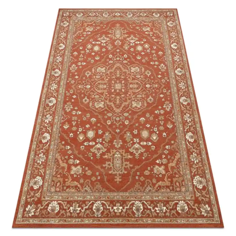 Tappeto SOHO 477.01.LA301 Lana OSTA - Ornamento, cornice naturale terracotta / beige Ultima Occasione