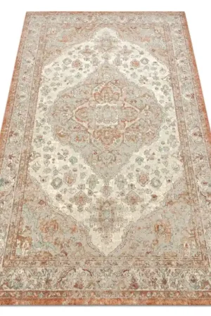 Vendita Finale Tappeto SOHO 477.01.LA112 lana OSTA - Ornamento, rosone naturale terracotta / beige