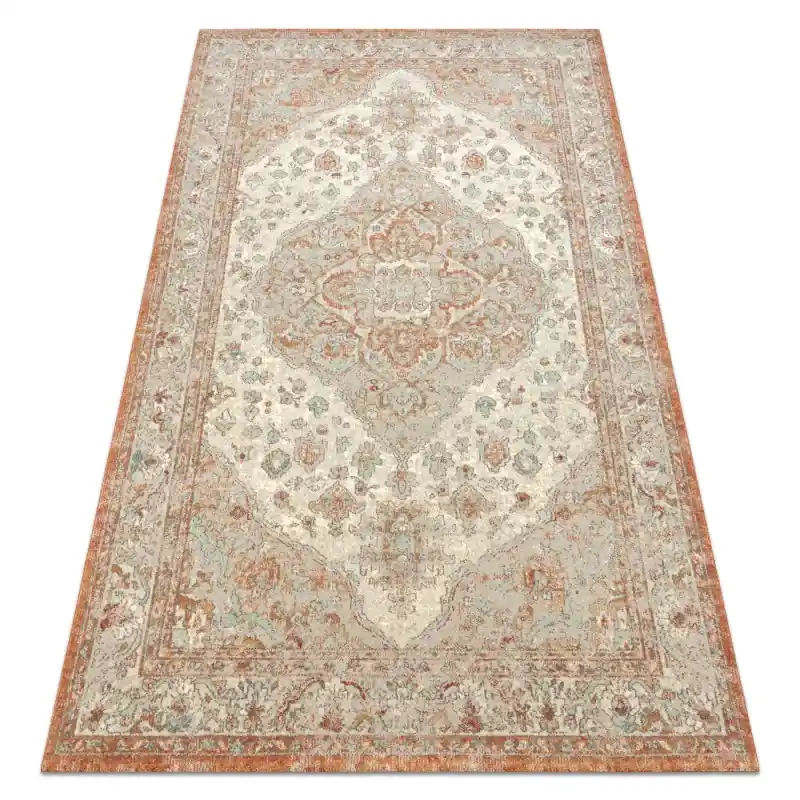 Vendita Finale Tappeto SOHO 477.01.LA112 lana OSTA - Ornamento, rosone naturale terracotta / beige