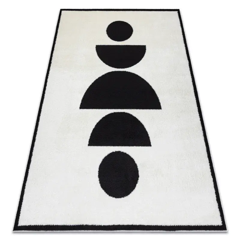 Acquista Ora Tappeto moderno MODE 8598 geometrico crema / nero - PRODOTTO DI SECONDO GRADO