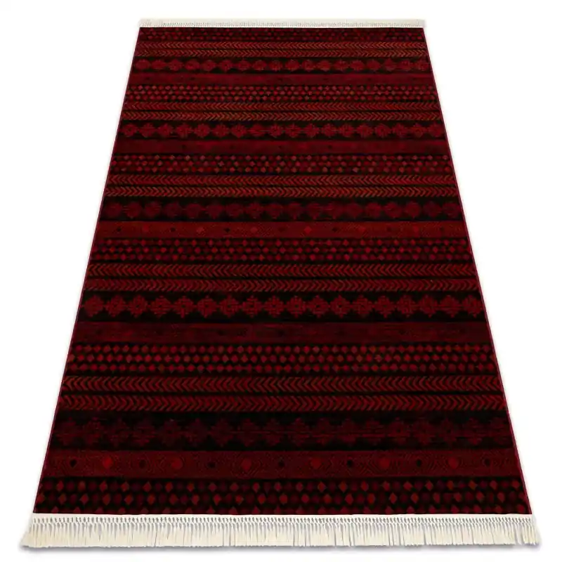 A Buon Prezzo Tappeto ORIENT bordeaux / nero Orientale, con frange
