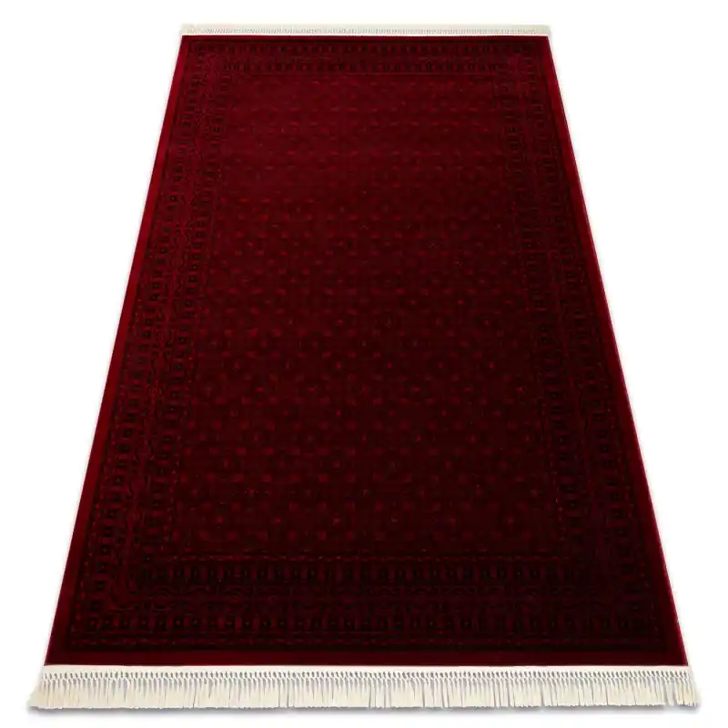 Subito Disponibile Tappeto ORIENT bordeaux / nero Cornice classico orientale con nappe