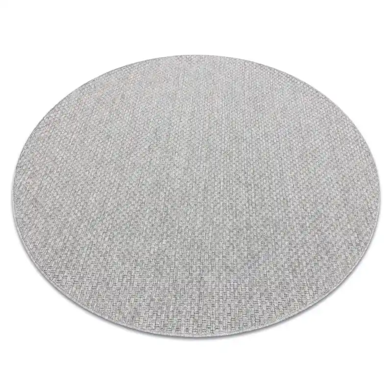 Tappeto TIMO 6272 cerchio SISAL all‘aperto grigio chiaro - PRODOTTO DI SECONDO GRADO Affare