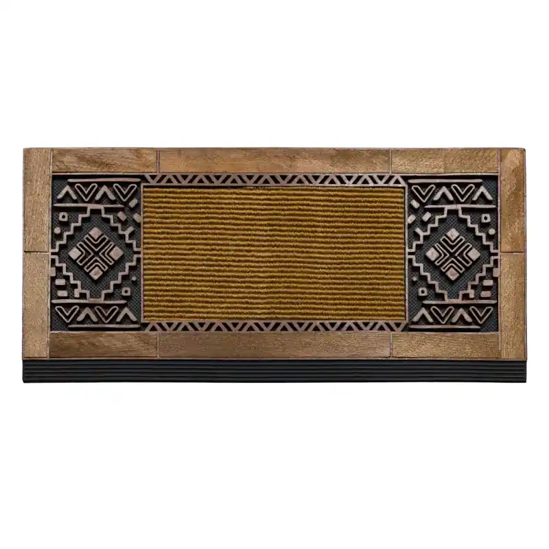 Zerbino BH NT004 Boho, antiscivolo, esterno, interno, su gomma - marrone Ultima Occasione