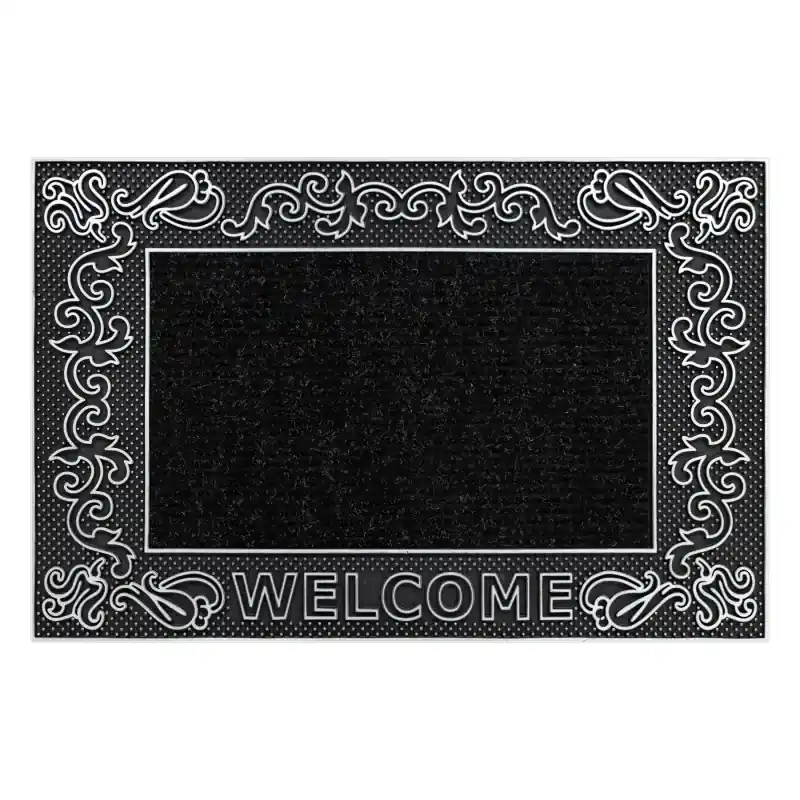 Zerbino BH 219W Welcome, antiscivolo, esterno, interno, su gomma - argento Esclusivo