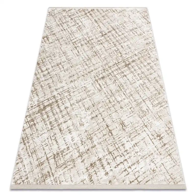 Acquista Ora Tappeto moderno DUKE beige / crema - Traliccio strutturata, molto morbida, frange