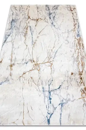 Vendita Finale Tappeto ACRILICO ELITRA Marmo vintage avorio / blu