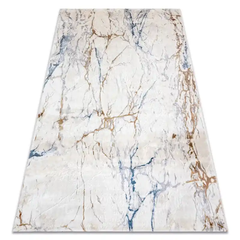 Vendita Finale Tappeto ACRILICO ELITRA Marmo vintage avorio / blu