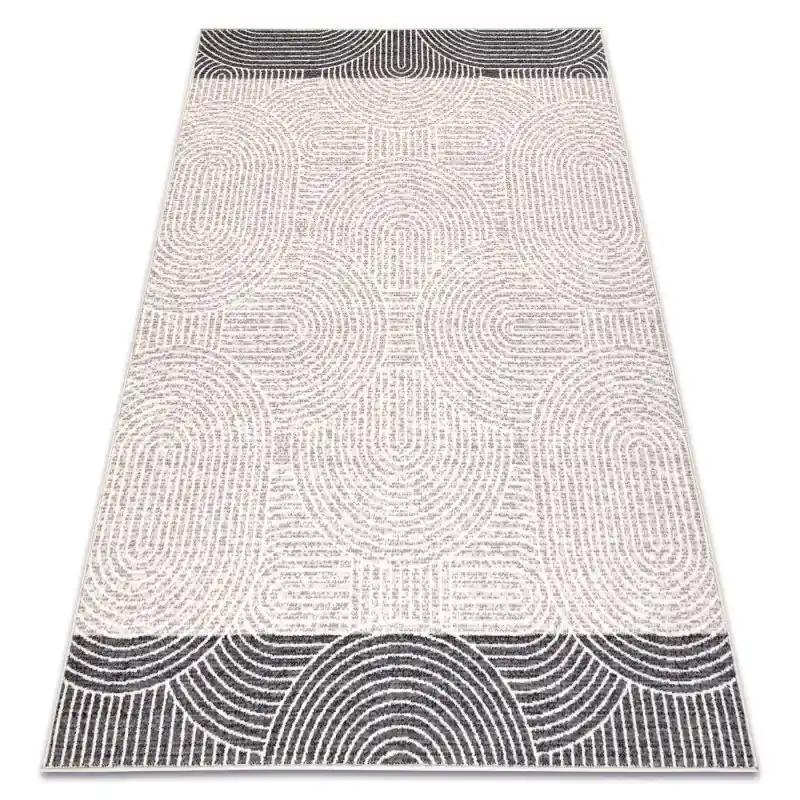 A Buon Prezzo Tappeto Lana ANGEL / Geometrico beige / grigio
