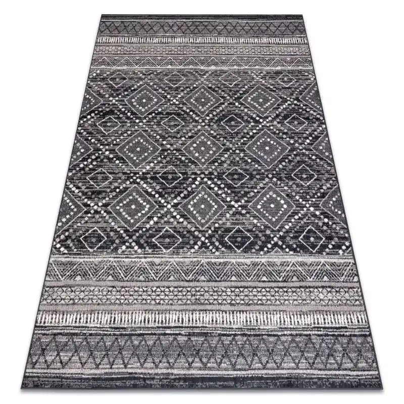 Sconto Tappeto Lana ANGEL / Diamanti, etnico grigio / beige
