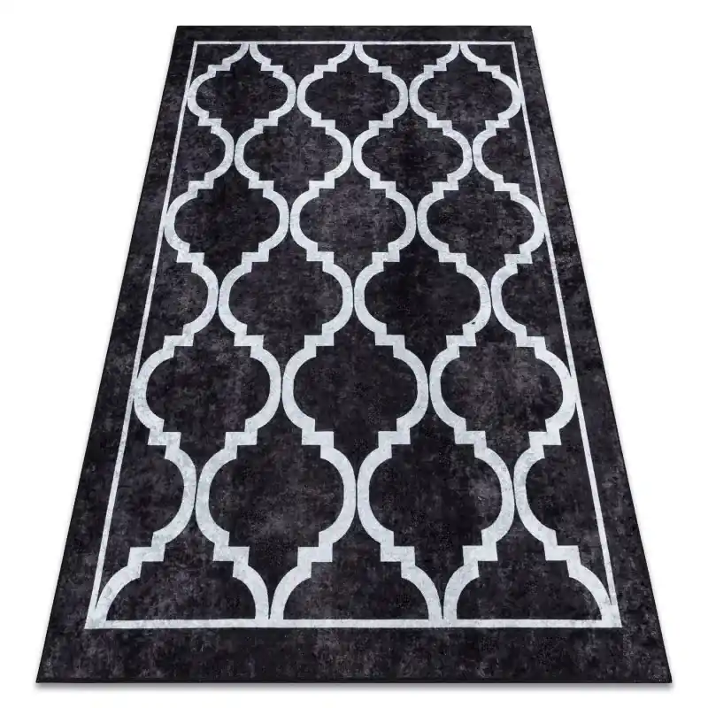 Scelto Dai Clienti Tappeto lavabile MIRO .806 Trellis reticolo antiscivolo - nero