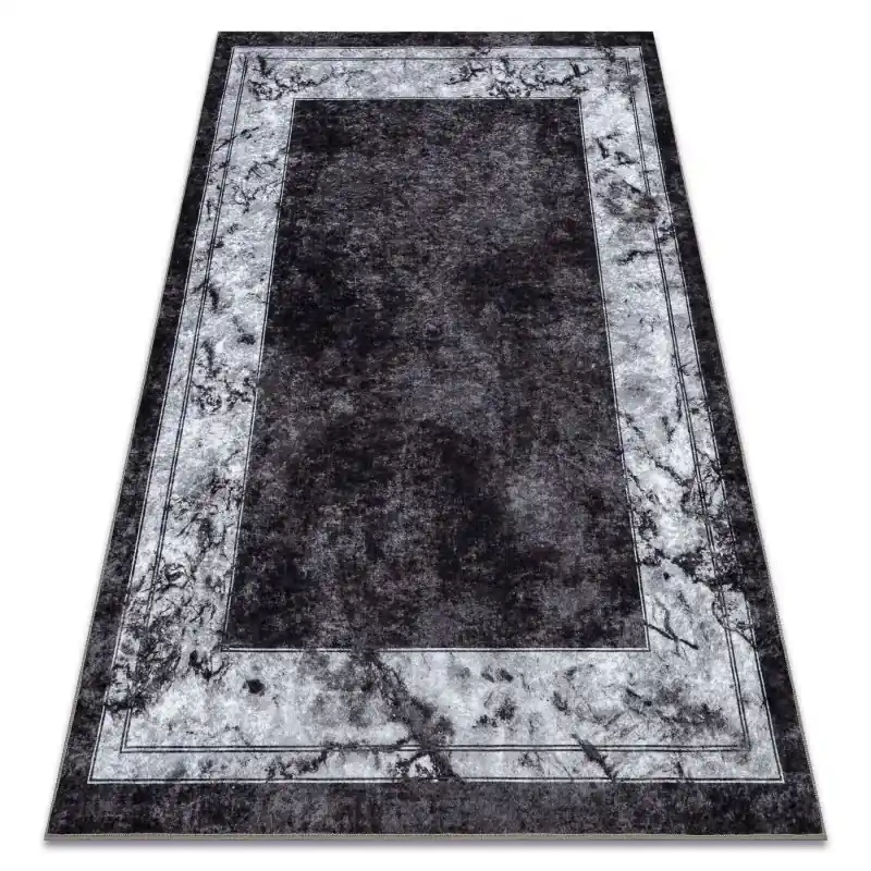 Pagamento Sicuro Tappeto lavabile MIRO .805 Telaio, marmo antiscivolo - crema / grigio