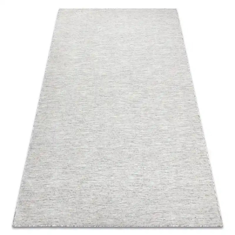Tappeto SISAL PATIO diamanti tessuto piatto grigio / beige Ultime Pezzi