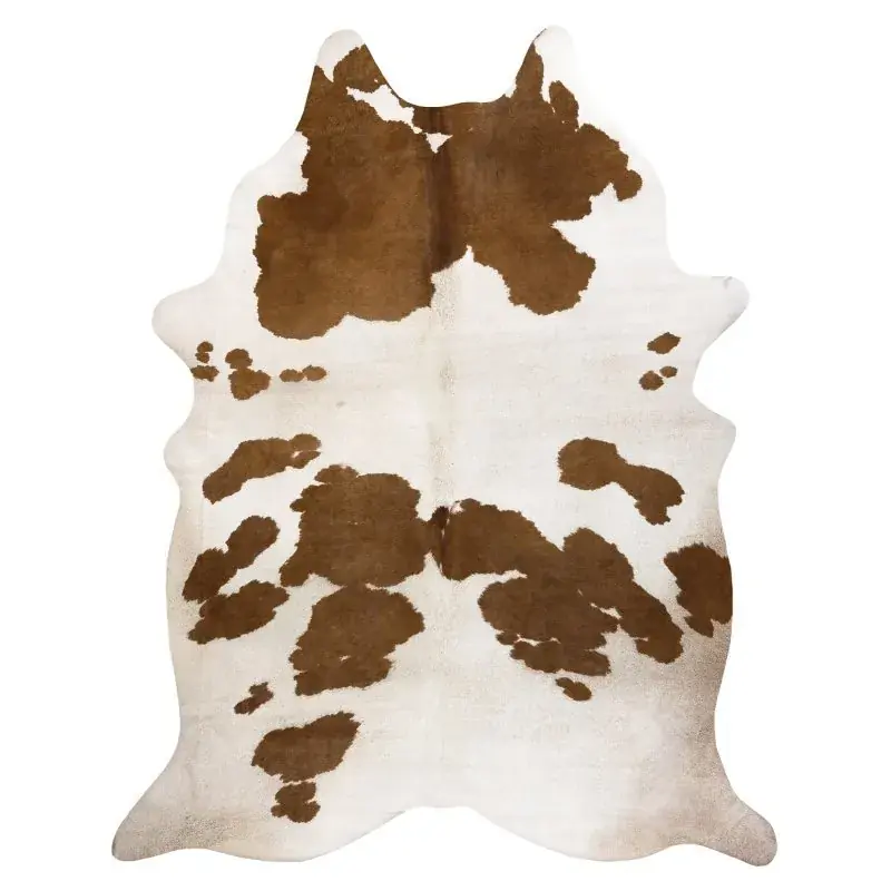 Nuova Collezione Tappeto Imitazione pelle di bovino, Mucca G5069-2 pelle maro bianca