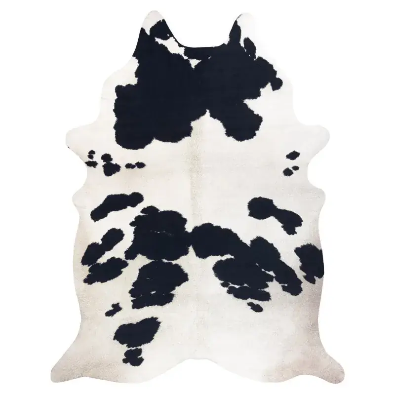 Tappeto Imitazione pelle di bovino, Mucca -1 pelle nera bianca Promozione Esclusiva