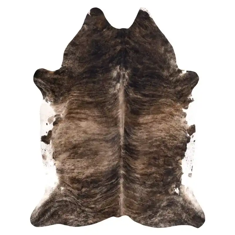 Ultimissimo Modello Tappeto Imitazione pelle di bovino, Mucca G4740-1 Pelle Marrone