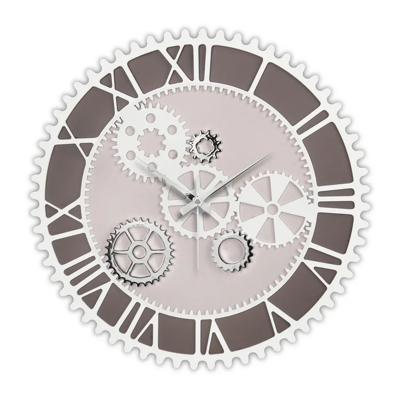 Orologio da parete in legno con ingranaggi in stile moderno Direttamente Dal Produttore