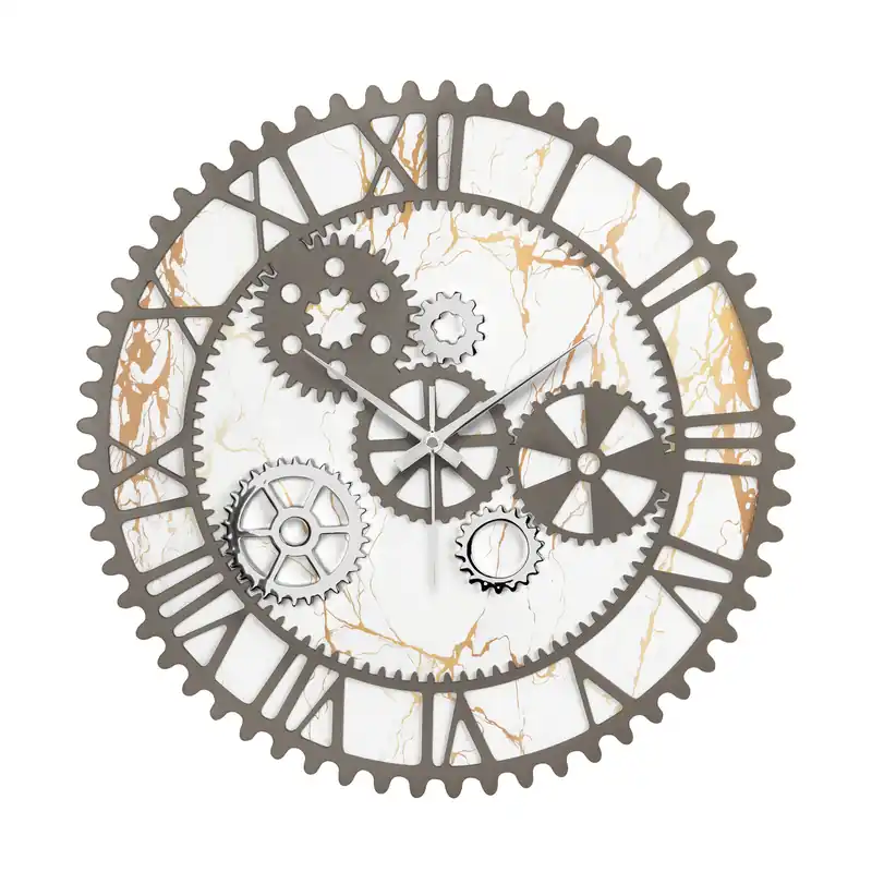 Direttamente Dal Produttore Orologio da parete in legno con ingranaggi in stile moderno