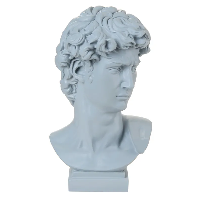 Spedizione Espresso Busto di David grande in stile moderno in vari colori con base