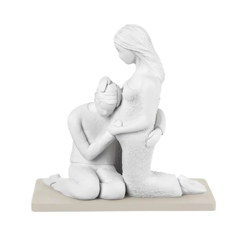 Popolare Scultura da tavolo in stile moderno con coppia in attesa