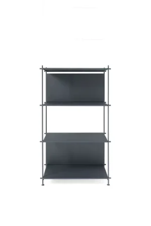 Occasione Libreria moderna media con struttura e ripiani in acciaio larghezza 60