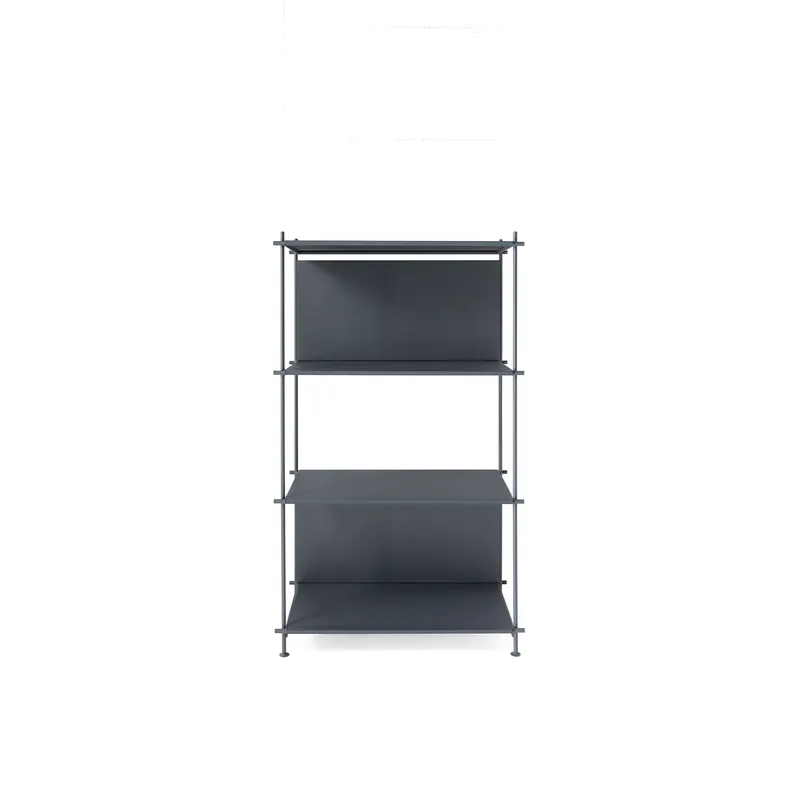 Occasione Libreria moderna media con struttura e ripiani in acciaio larghezza 60
