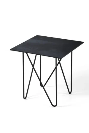 Tavolino da soggiorno con struttura in acciaio e piano in laminato Prezzo Basso
