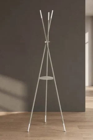 Attaccapanni da terra design moderno con treppiede in acciaio per ingresso Di Tendenza