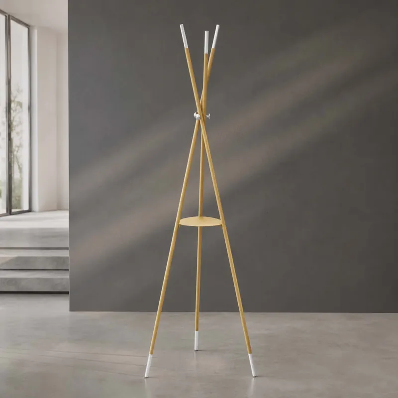 Appendiabiti da terra per ingressi design moderno in acciaio Economico
