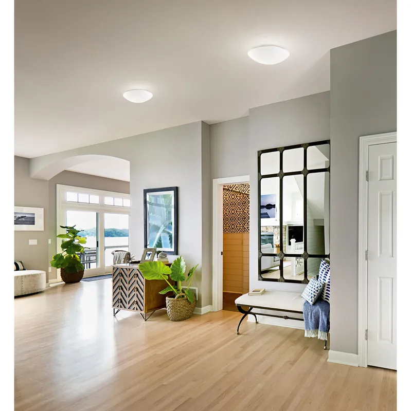 Scelto Dai Clienti Plafoniera piccola con sensore di movimento con diffusore in vetro - 60W - IP20