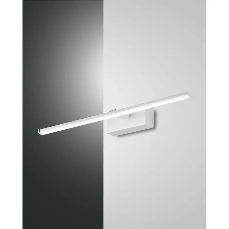 Lampada da parete media a LED con struttura in metallo in stile moderno - 10W - Lumen 900 - 3000k Luce Calda - IP44 Pagamento Sicuro